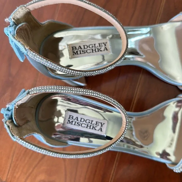 Badgley Mischka Wedding Sandals Blue Size 7.5